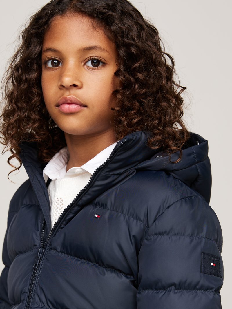 Parka Doudoune Tommy Hilfiger Bleu Doudoune Isolante, Capuche