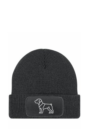 POLYGON DESIGN HUND PITBULL GESCHENK - Beanie - rottweiler dunkelgrau