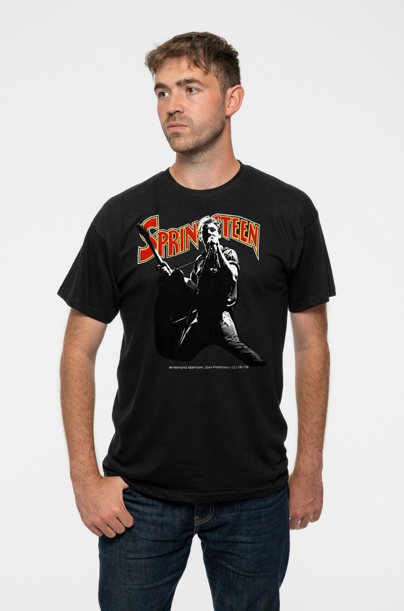 Paradiso Clothing BRUCE SPRINGSTEEN - Print T-shirt - black
