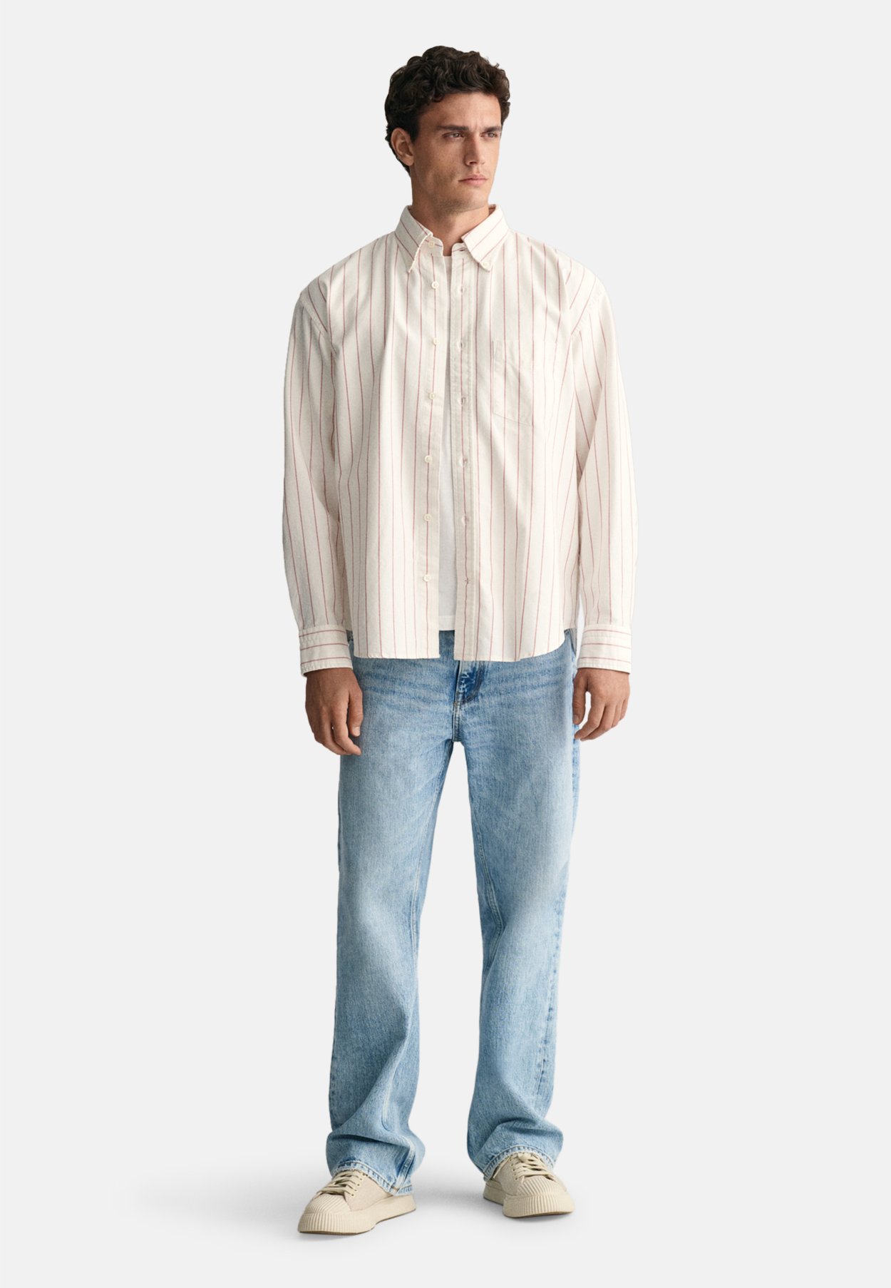 RELAXED FIT STRIPED HERITAGE OXFORD