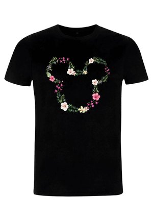 MICKEY CLASSIC FLORAL MICKEY - T-shirt med print - black