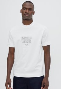 Emporio Armani Marškinėliai su spaudiniu - white font