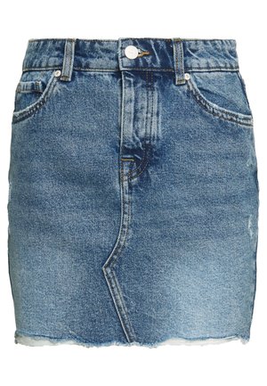 Minikjol - light-blue denim