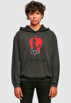 ABSOLUTE CULT SNOW WHITE - APPLE ACID WASHED - Hoodie - black