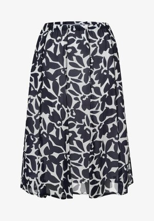 WEIT ELEMENTS - A-line skirt - blue/white