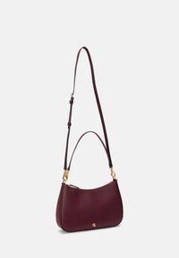 Lauren Ralph Lauren CROSSHATCH LEATHER MEDIUM DANNI BAG - Rankinė - pinot noir