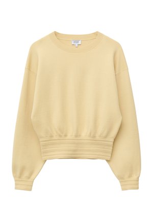 & OTHER STORIES, & OTHER STORIES RIB-TRIM KNITTED JUMPER - Pullover - cream