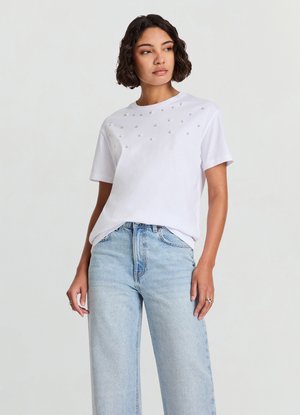 Calliope TINTA UNITA - T-shirt con stampa - bianco ottico