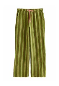 Next TALL FIT - WIDE  - Pantalon classique - green stripe