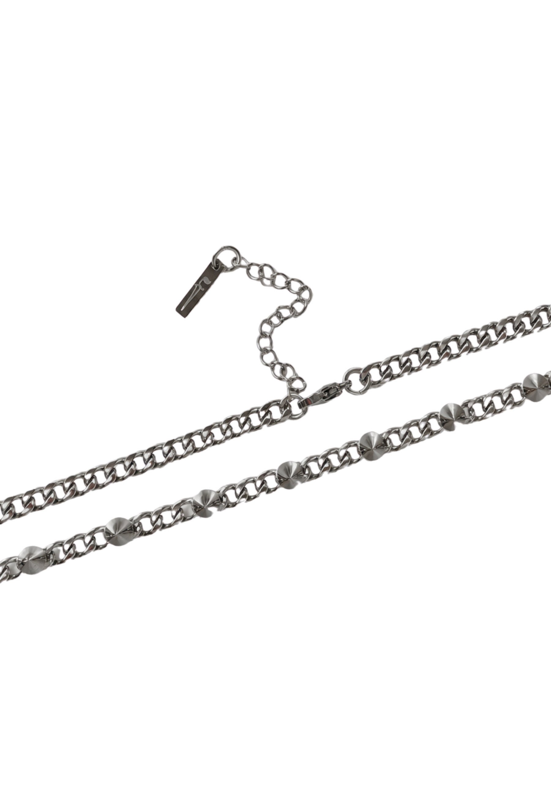 FAINZ SPIKE CHOKER UNISEX - Necklace - silver-coloured - Zalando