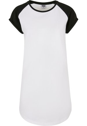 Urban Classics RAGLAN TEE - Jersey dress - white black