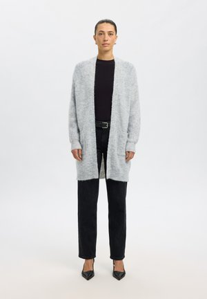 Selected, SLFLULU - Kardigán - light grey melange