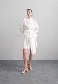 Erdem SKIRT WITH GATHERED WASIT - A-linjainen hame - white