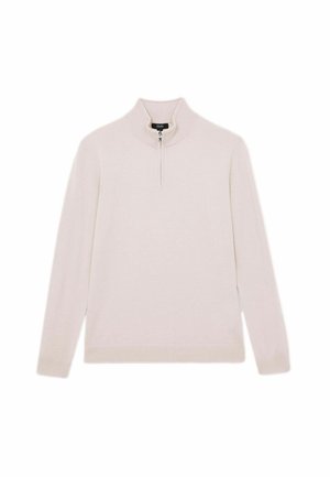 REGULAR FIT - HALF - Striktrøje - beige