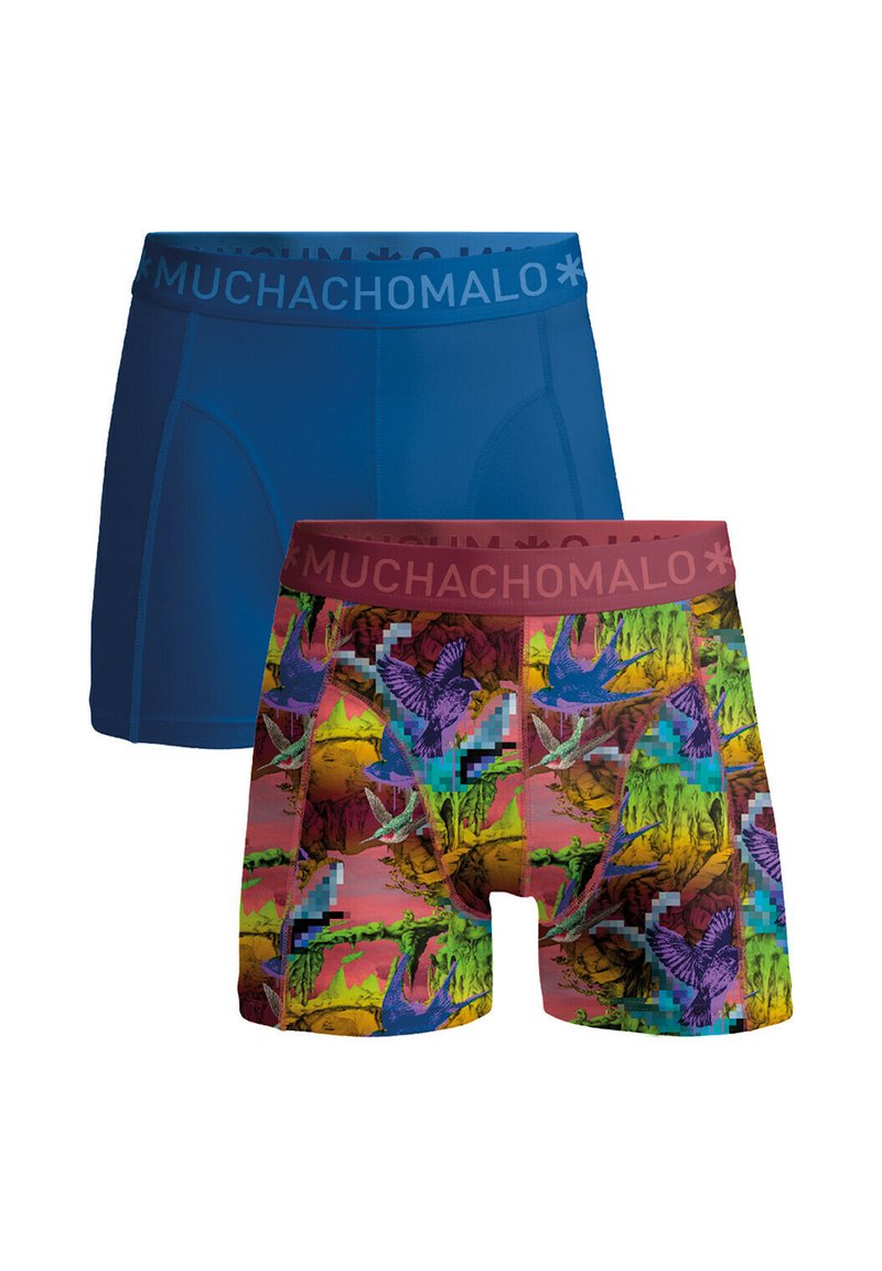MUCHACHOMALO 2-PACK SOLID - Uske bokserice - print blue
