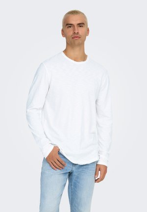 Only & Sons T-shirt à manches longues - bright white