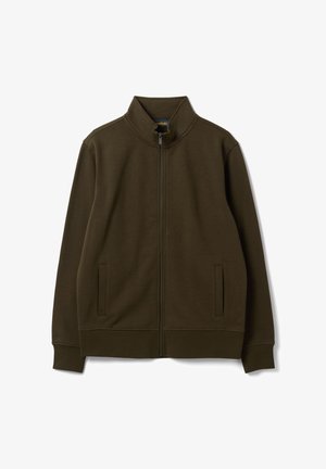 OVS, SWEATSHIRT WITH CREW NECK AND ZIP, REGULAR FIT - Sudadera con cremallera - olive green