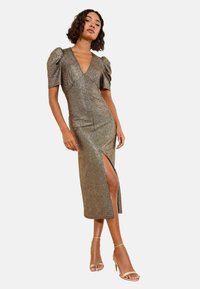 Koktejlové šaty / šaty na párty - gold-coloured speckle