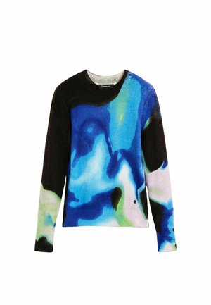 Desigual, PRINTED SWEATER M. C. LACROIX - Jumper - blue