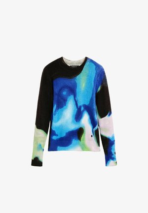 Desigual, PRINTED SWEATER M. C. LACROIX - Jumper - blue