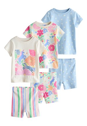 Next, REGULAR FIT - SHORT PYJAMAS 3 PACK SET - Conjunto de pijama - pink floral unicorn