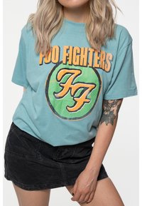 Paradiso Clothing FOO FIGHTERS GRAFF BAND - Print T-shirt - blue