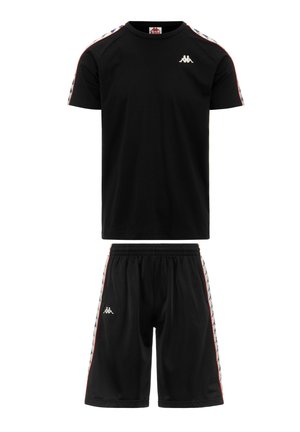 COMPLETO SET ESTIVO - Pantaloni sportivi - nero/bianco/blu/rosso