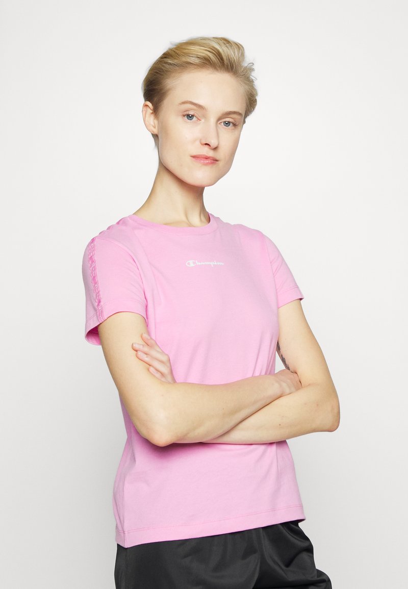 Damen Sportbekleidung | Champion CREWNECK T-Shirt print pink - YZ79436 Damen Sportbekleidung | Champion CREWNECK T-Shirt print pink - YZ79436