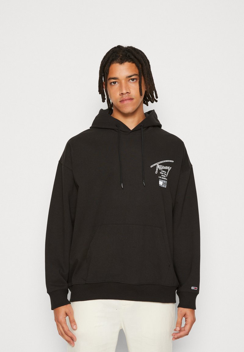 Tommy Jeans HOODIE UNISEX Sudadera black/negro Zalando.es