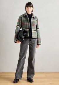 Scotch & Soda BOXY SHIRT JACKET - Light jacket - thyme