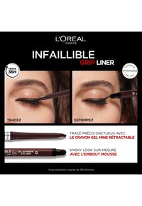 L'Oréal Paris LOT DE 2 - EYELINER LINER GEL INTENSE WHITE INFAILLIBLE GRIP - Eyeliner - brown denim