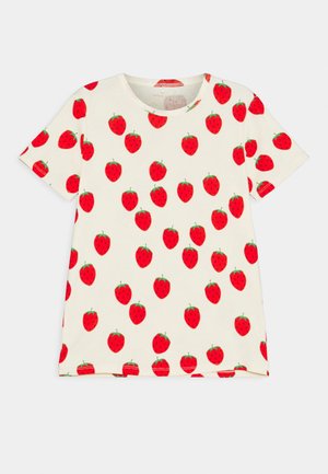 STRAWBERRY TEE UNISEX - Print T-shirt - offwhite