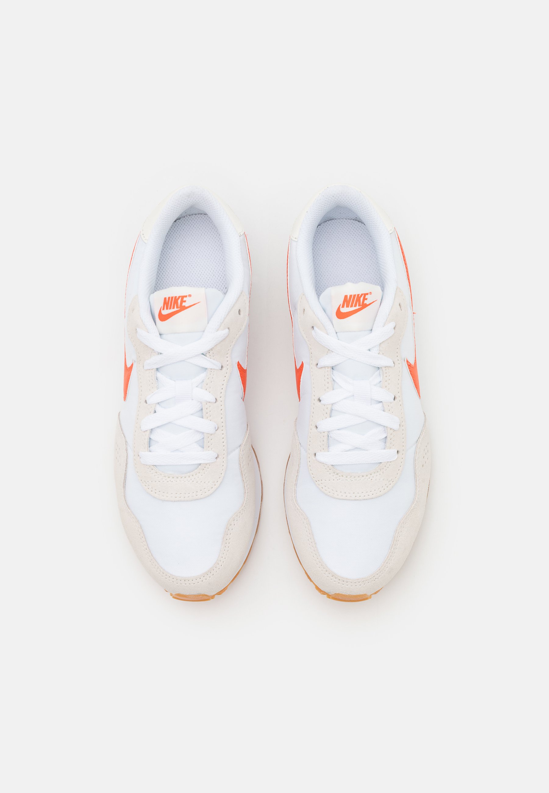 nike sneakers orange and white