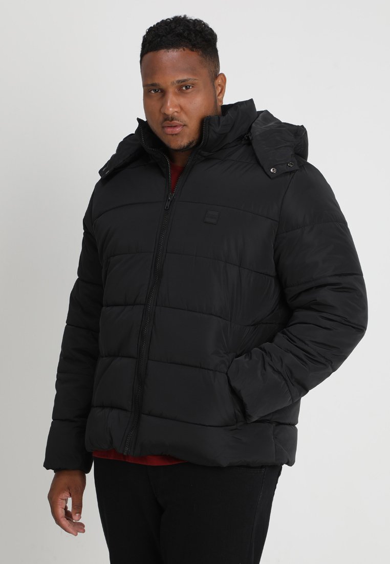 Urban Classics - HOODED PUFFER JACKET  - Veste d'hiver - black, Agrandir