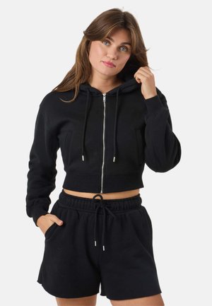 LOS ANGELES HOOD - Sweater met rits - black