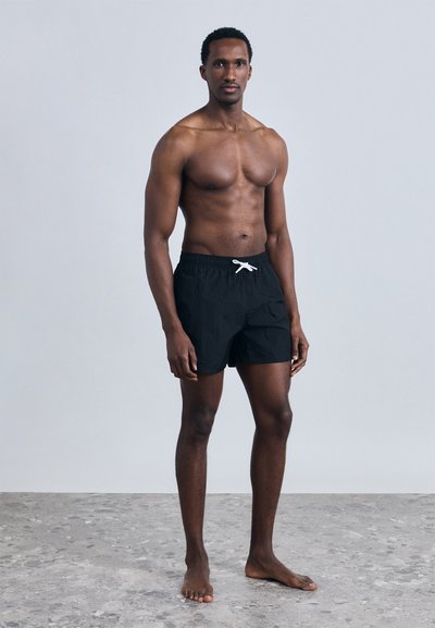 Emporio Armani EMBRIODERY LOGO BOXER - Μαγιό σορτς - black