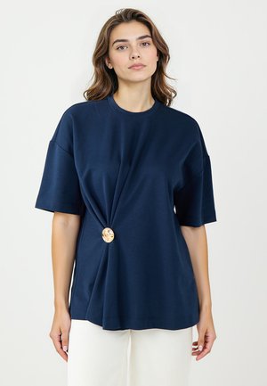 T-shirt print - dark blue