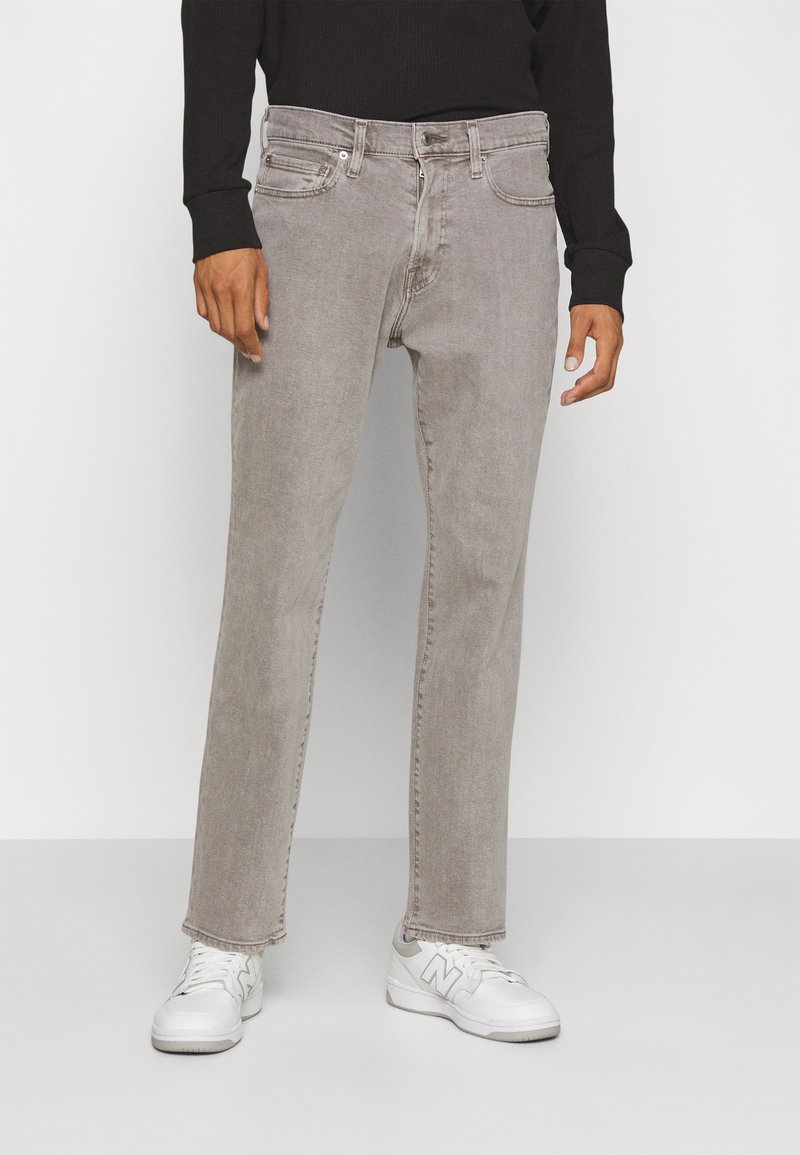 Abercrombie & Fitch BRUSHED NICKEL Jeans Straight Leg grey denim