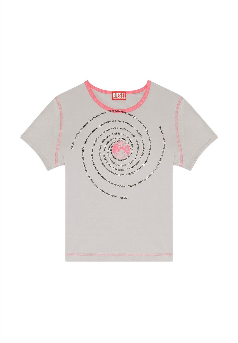 Diesel T-shirt print grijs