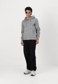 Tommy Hilfiger SMALL LOGO ZIP  - Hoodie - medium grey heather