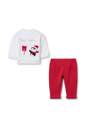 DEAR SANTA JOGGING SET - Sweatshirt - white red