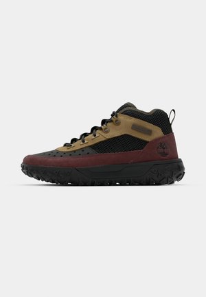 Timberland GREENSTRIDE MOTION 6 - Augsti sporta apavi - black/burgundy