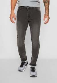 Denim Project MR RED SUPERSTRETCH - Traperice uskog kroja - dark grey
