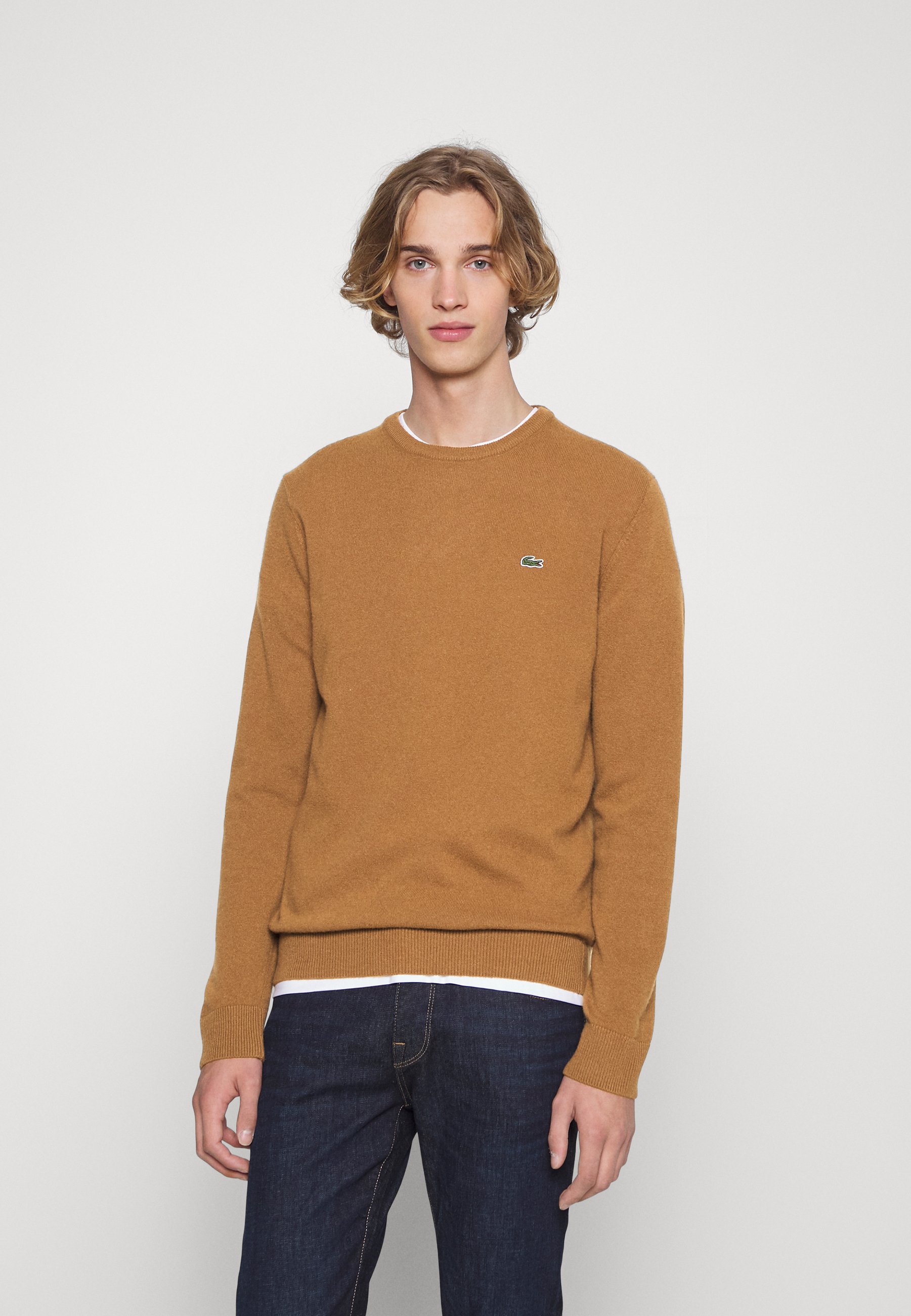 Lacoste Jumper - light brown - Zalando 