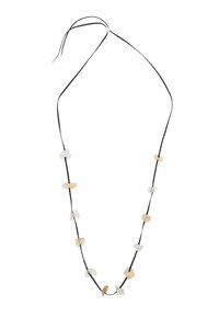 Massimo Dutti IRREGULAR RHINESTONE - Collana - black denim