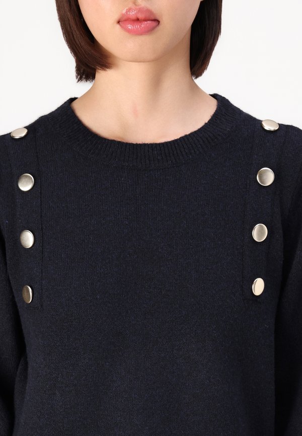 ONLJEANETT LIFE BUTTON O NECK - Jumper - night sky3