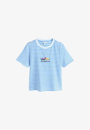 Next, REGULAR FIT - EMBELLISHED SARDINE SHORT SLEEVE CREW NECK T-SHIRT . - Tričko s potlačou - blue white stripe