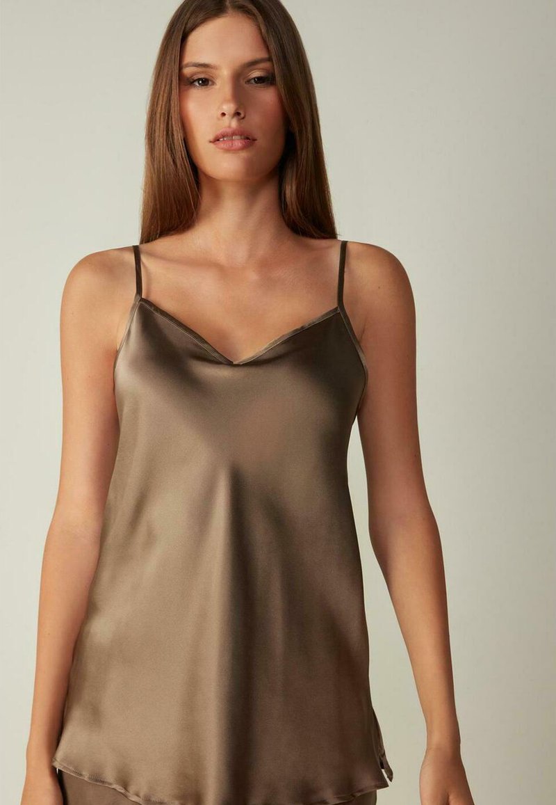 Intimissimi MIT V-AUSSCHNITT - Nattøj trøjer - braun/ walnut brown