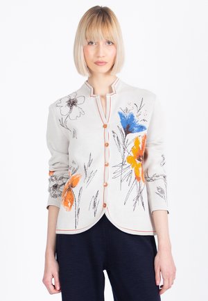 FLORAL PATTERN - Blejzer - white coffee
