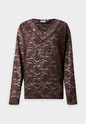 ONLY Carmakoma, CARNIKKA - Top s dlhým rukávom - coffee bean